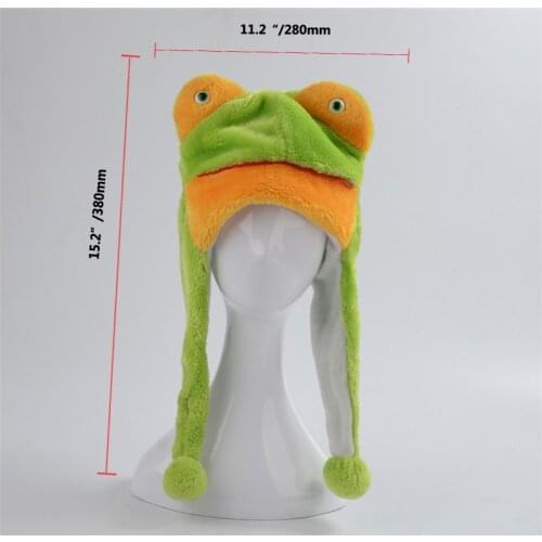 Cartoon Plush Frog Hat Animal Tiger Hat Cartoon Fluffy Multiple Designs Wolf Winter Caps