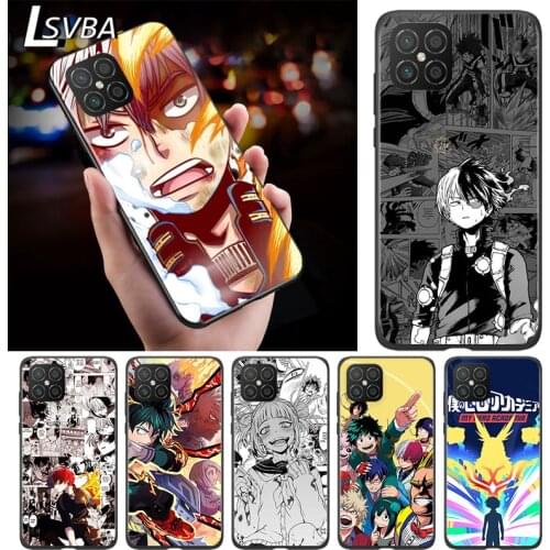 Anime My Hero Academia For Huawei Nova 8 7 6 SE 7i 5T 5i 5Z 5 4E 4 3i 3E 3 2i 2 Lite 2 Pro 2017 Black Soft Phone Case