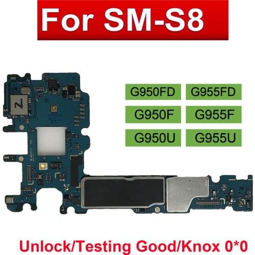 Original Motherboard For Samsung Galaxy S8 Plus G955F G955FD S8 G950F G950FD 64GB Unlocked MainBoard Exynos Europe Version