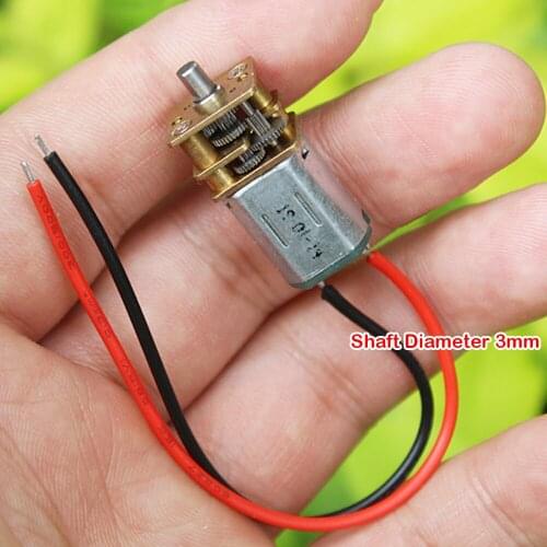Micro Mini N20 Gear Motor DC 3V-6V 5 Volt 33RPM-67RPM Slow Speed High Torque Full Metal Gearbox Electric Motor For Hobby Toy