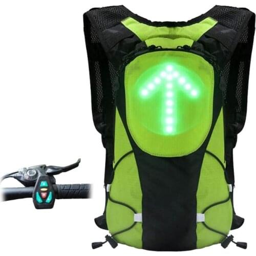 Remote Control Lightweight LED Signal Light Backpack Reflective Turn Signal Outdoor Sport Safety Bag for Cycling Running