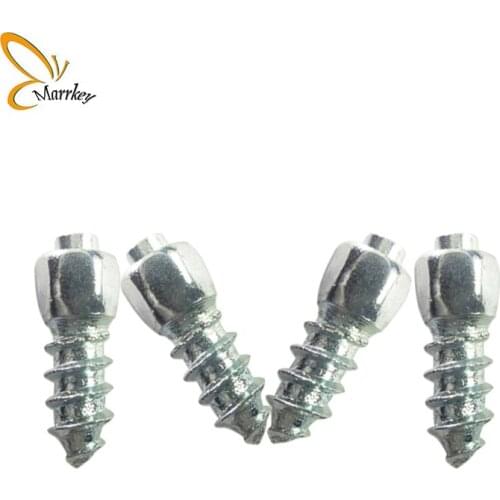 Marrkey 12mm Tires Studs/Ice Stud/Screw-In Studs/Snow Chains/Winter tire spikes for ATV/Mini-Tractor/Motorcycle/Bicycle/Footwear