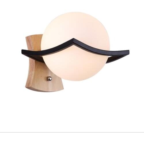 Nordic Glass Wall lamp Modern Led Bedside Lamp Bedroom Lamp Creative Retractable Hotel Engineering Reading Lamps Wall Lamp