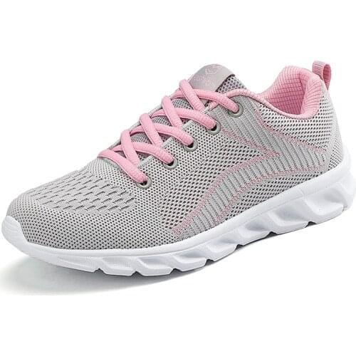 2020 New Women Vulcanized Casual Shoes Fashion Light High Quality Sneakers Breathable Mesh Outdoor Slip-On Walking Shoes