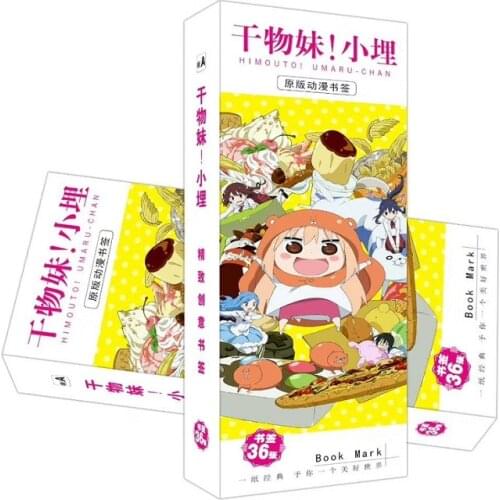 36 Pcs/Set Anime Himouto! Umaru-chan Doma Paper Bookmarks Book Holder Message Card Gift Stationery