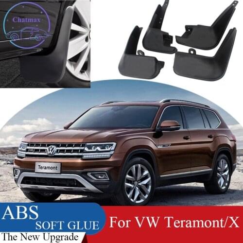 4pcs ABS Front & Rear Fender Protector For Volkswagen VW Teramont/X 2018 Car Mud Flaps Splash Guard Mudguard Mudflaps