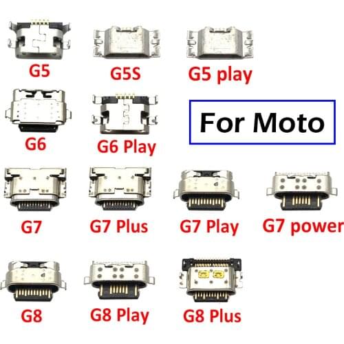 50PCS, Micro USB Charge Socket Plug Jack Charging Port Connector For Moto G9 G4 G5 G5S G5S G6 G7 Play Power One Zoom Z3 Z2 Play