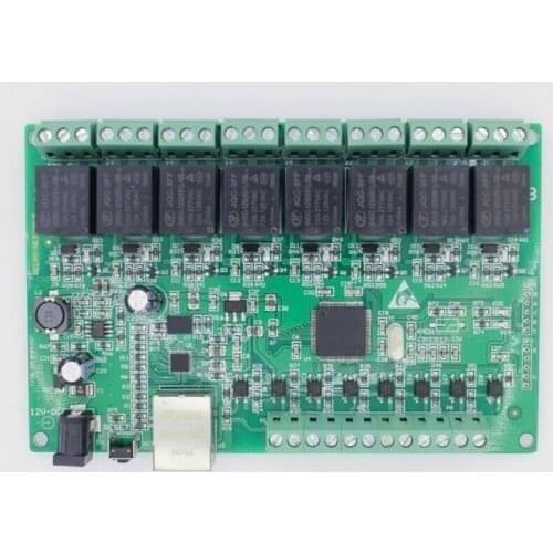 8 Way IO 8 Channel Network Relay Web Relay Dual Control Ethernet TCP Modbus