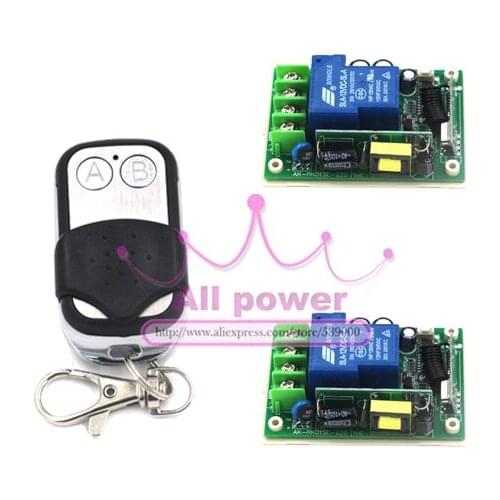 AC220V 1CH RF switch Learning code 315mhz lighting controllers 110v 1 relay switch Free shipping from china(China Mainland)
