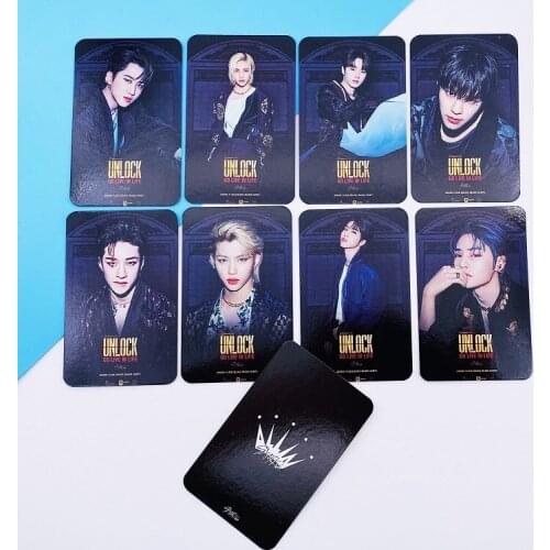 8pcs/set Kpop STRAY KIDS photocard double side HD photo album Cards Really Picture K-pop STRAY KIDS UNLOCK GO LIVE IN LIFE