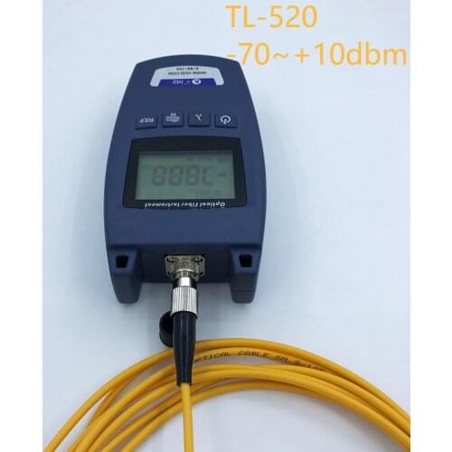 FTTH Fiber Optical Power Meter TL-520 Fiber Optical Cable Tester -70dBm~+10dBm Universal interface Free Shipping
