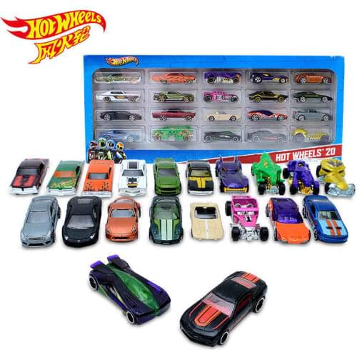 Hot Wheels Car Toys for Boys 20 Pcs Alloy Toy Car Model Diecast 1/64 Car Set for Kids Educational Toys for Children Birthday
