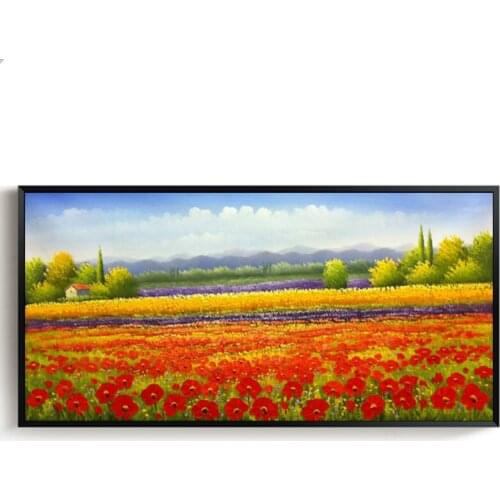 Oil Painting on canvas Handmade Flower Wall Art Picture for Living room Landscape Canvas Paintings Modern