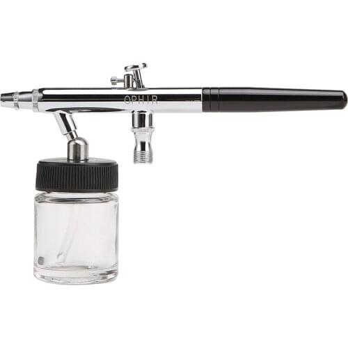 OPHIR 0.35mm Airbrush Gun Down Pot Dual Action Airbrush Kit Spray Paint for Model Art &Craft Paint Cake Decorating Tool _AC072