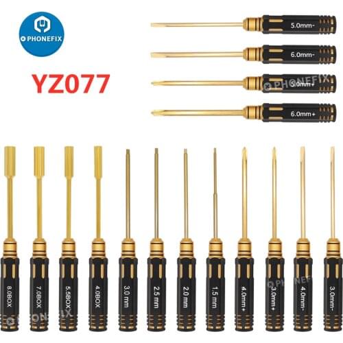 16pcs RC Hex Screwdriver Tools Kit Set High-speed Steel Driver Disassemble for RC Helicopter Quadcopter Drone Model Phone Repair