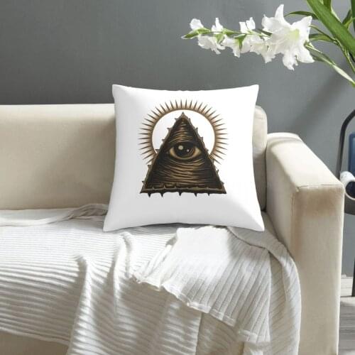 One Eye Illuminati Vector Illustration pillowcase printed cushion cover sofa waist pillow pillow cover