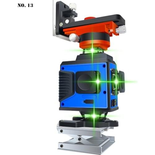 New 360 Degrees Rotary Laser Level Green LD 16 Lines Laser Level 4D Self-Leveling Horizontal Vertical Cross Lines Measuring Tool