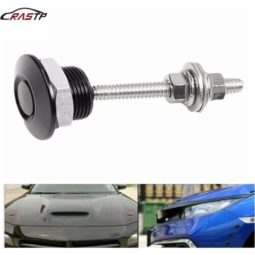 RASTP-Small Button Quick Release Hood Pin Lock Clip For Car Bumper Latch Kit RS-ENL012