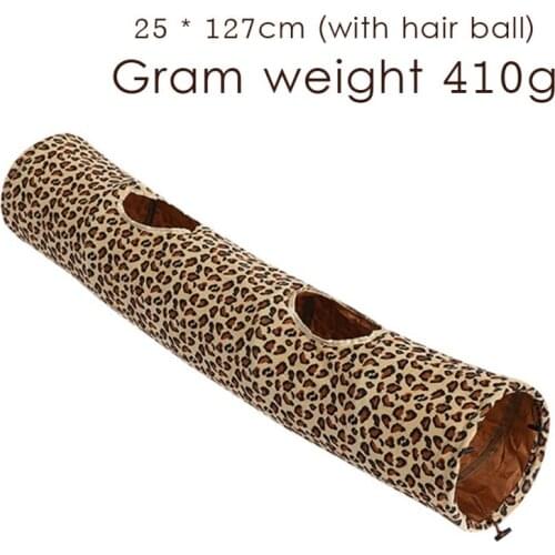 Pet Cat Foldable Leopard Cat Tunnel Toy Practical and durable pet supplies pet tunnel toy cute cartoon style very interesting
