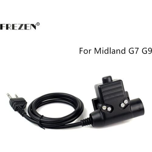 U94 PTT Cable for Z Tactical Bowman Elite II HD01 HD02 Headset For Midland 2 Pin Two Way Radio G6 G7 GXT550 GXT650 LXT80 75-510
