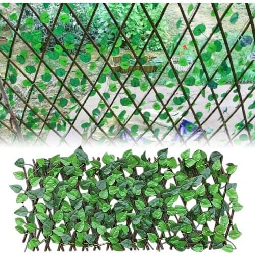 Extension Garden Buildings Fence Artificial Green Leaf Branch UV Protected Privacy Screen Backyard Home Decoration Greenery Wall