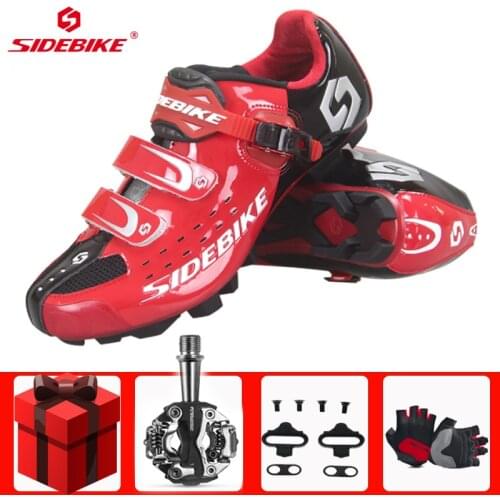 SIDEBIKE Cycling Shoes Sapatilha Ciclismo Mtb Mountain Bike Shoes SPD Pedals Self-locking Breathable Riding Men Sneakers Women