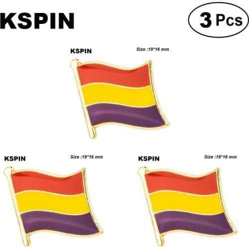 Spain Flag Brooches Lapel Pin Flag badge Brooch Pins Badges