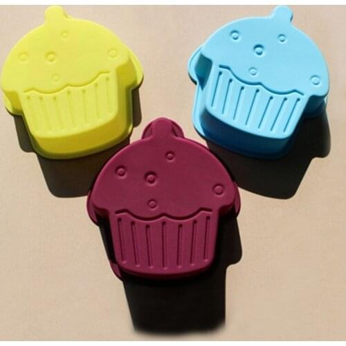 1PCS Ice Cream Cone Cupcake Pan Colorful Silicone Cupcake Tray For Kids Jelly Mould Baking Tools JH131