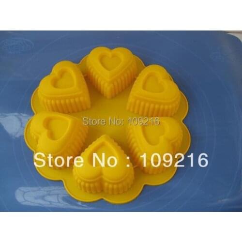 1pcs Love With Lace Green Good Quality 100% Food Grade Silicone Cake/Jelly/Pudding Baking Pan DIY mold