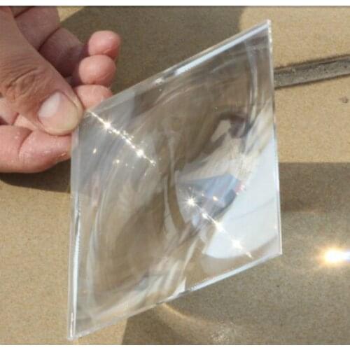 100x100mm Fresnel Condenser Lens LED Lighting Fine Thread Lens