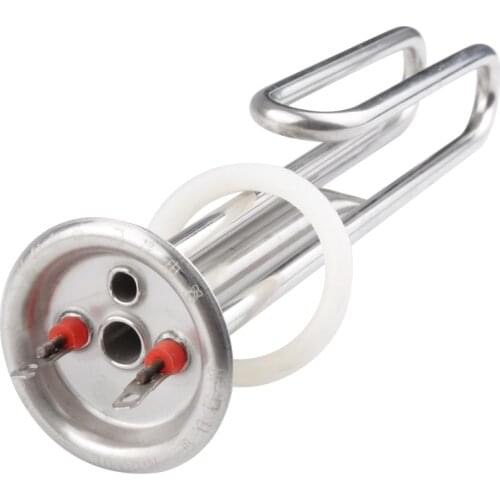 63mm Cap 220v 3000w Electric Heating Tube with 2 Temperature Control Hole Stainless Steel Electric Water Heater Element Parts