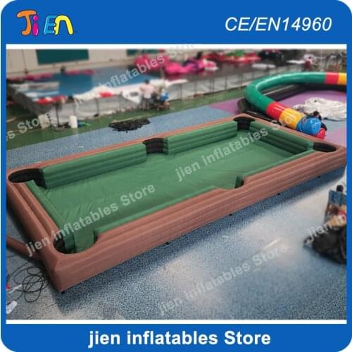 Free air ship to door, inflatable snooker pool,6x4m snooker foot dart field/Outdoor human inflatable billiard table