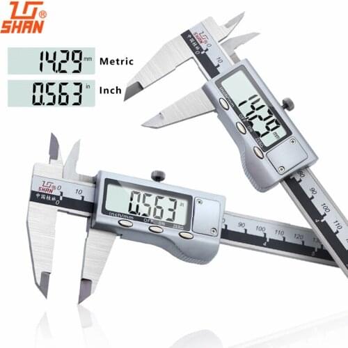 Vernier Caliper Digital 150/200/300mm Stainless Steel Electronic Pachymeter Large LCD mm/Inch Measuring Instrument