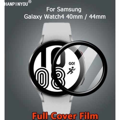 For Samsung Galaxy Watch 4 Watch4 40mm 44mm Ultra Clear Full Cover 3D Curved Soft PMMA Film Screen Protector -Not Tempered Glass