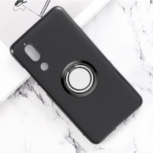 For Sharp Aquos S2 Back Ring Holder Bracket Phone Case Cover Phone TPU Soft Silicone Cases for Sharp Aquos C10 5.5"