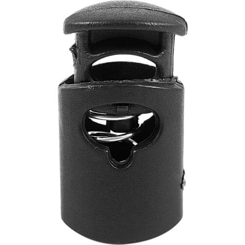 28 mm x 15 mm Cord Stopper Drawstring Stopper, Black, 20 Pieces