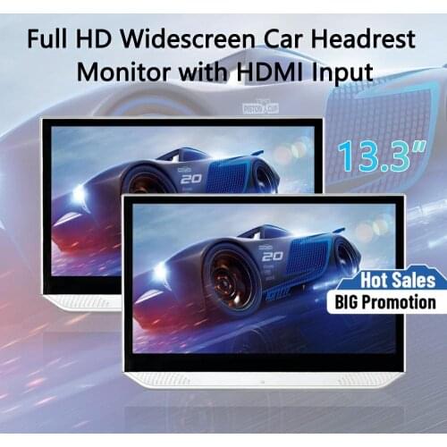Headrest Monitor Rear Seat Entertainment Multimedia Android 9.0 12V HDMI Car TV Player display Touch Screen USB Video FHD 1080P
