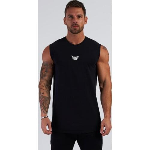 Brand Gym Clothing Cotton Workout Sleeveless Shirt Bodybuilding Tank Top Men Fitness Sportswear Muscle Vests Fashion Tanktop