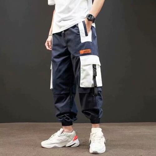 2021 Men Pants Jogging Casual Pants Mens Hip Hop Fashion Harajuku Cargo Pants Streetwear Sweatpants Loose Trousers Men Clothing