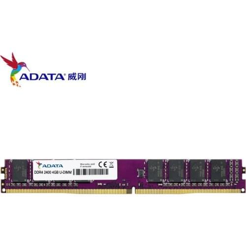 ADATA 1.2V DDR4 2400Mhz 2133Mhz 4GB 8GB Computer Desktop PC RAM U-DIMM Lifetime Game Memory RAMs 288 Pin PC4-17000 PC4-19200 New