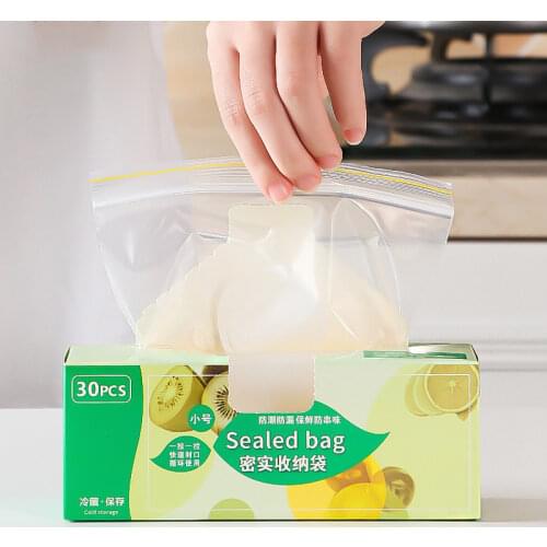 Fresh Keeping Bag For Vegetable Fruit Storage Freezing Preservation Sealed Bag Reusable Fresh-keeping Bag Food Organizer Package