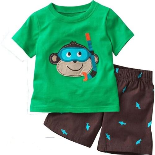 TUONXYE Childrens Crab Pajamas Set Girls Pajamas Cotton Kids Pyjamas Boys Sleepwear Child Night Wear Clothing Suits