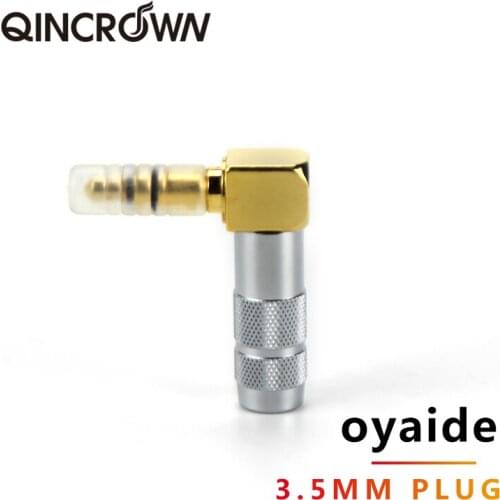 Genuine Eurasian oyaide 3.5mm gold-plated headphone plug diy upgrade line audio connector straight / curved