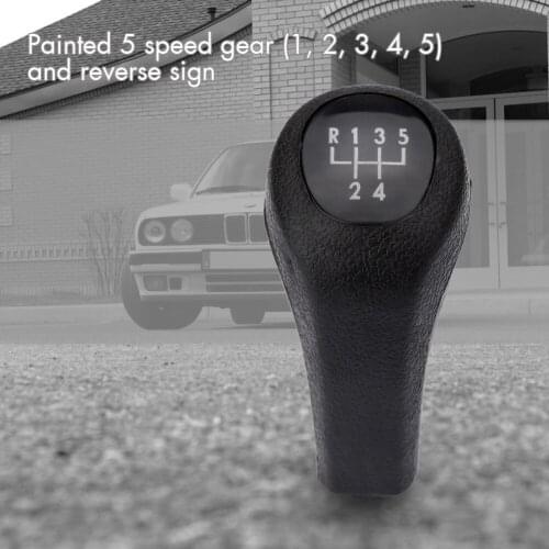 5 Speed Manual Gear Shift Knob Stick Head for BMW E30 E34 E36 E38 E39 E46 Black