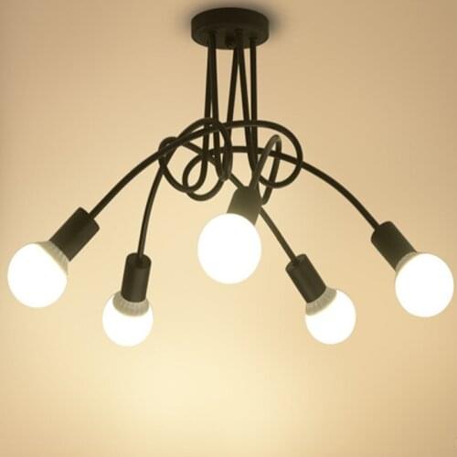 Nordic Iron Ceiling Lamp Simple Modern Personality Creative Ceiling Lamp for Study Living Room Bedroom Dining Room Balcony Porch