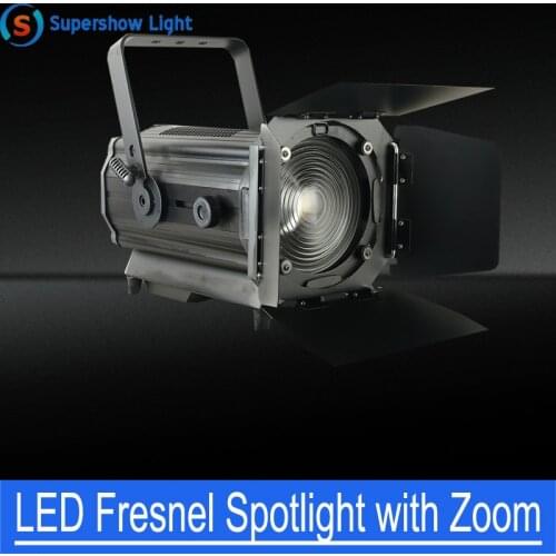 150W/200W/300W LED Fresnel Spotlight with Auto Zoom DMX512 Theater Concert TV Show Stage DJ Lighting Effect Equipment