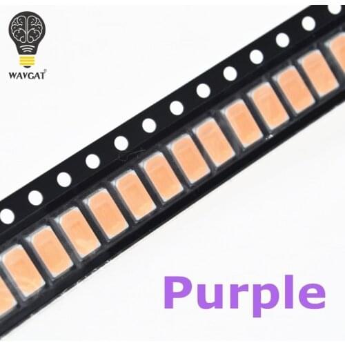 WAVGAT SMD Chip 5630 5730 SMD SMT UV purple Light chip lamps 395-400nm Super Bright Light Emitting Diode LED Bulb 100PCS