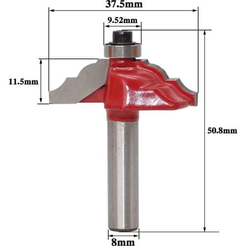 1pcs 8mm Shank Entry Door for Long Tenons Router Bit woodworking cutter woodworking bits Tenon Cutter for Woodworking Tools