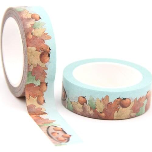 1PC/lot 15MM*10M Solar Term Frost Bumper Harvest washi tape Masking Tapes Decorative Stickers DIY Stationery School Supply