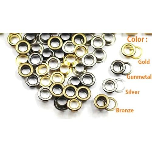 1000pcs 4mm 4.5mm 5mm 6mm 8mm 10mm Round Grommet Eyelet For Bag purse